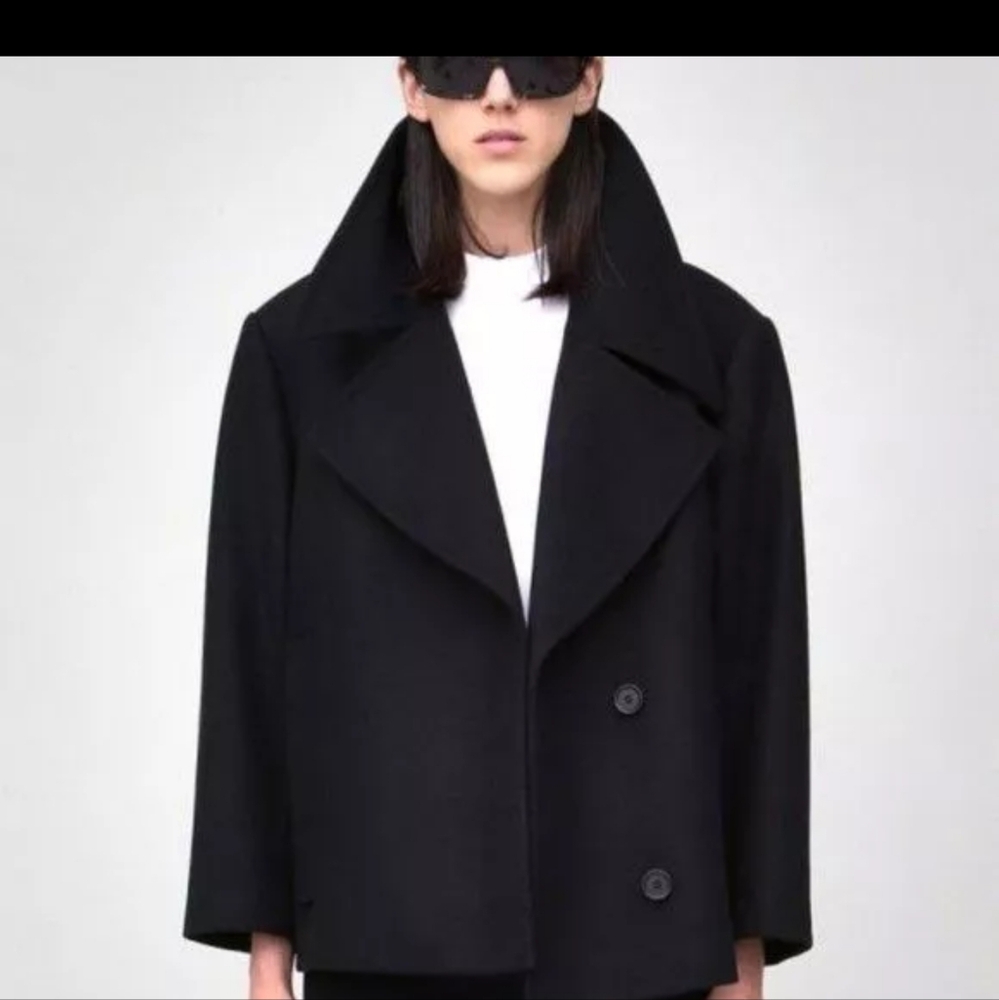 Wool unisex Oak nyc commander peacoat